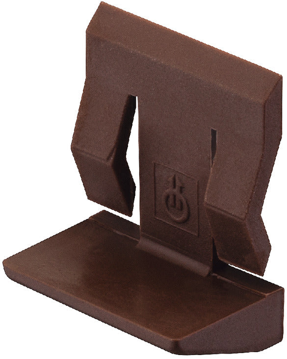 Häfele 282.33.105 Shelf Support, with Spring Clip, Ø5 mm, for glass shelves, with safety catch, Brown