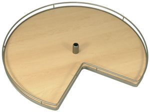 Häfele 541.11.212 Three Quarter Shelf Set, for Center Pole Mount Susan, Arena Plus, Chrome/White, Ø28"