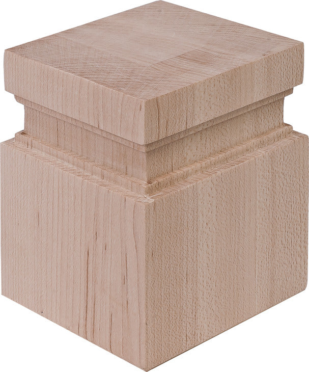 Häfele 198.16.130 Bunn Foot, H x W x D: 101 x 74 x 84 mm (4" x 2 15/16" x 3 5/16"), Maple
