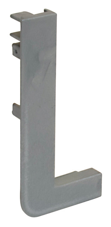 Häfele 126.63.016 L-Cap, Venice, Vertical, Plastic, Left, matte aluminum