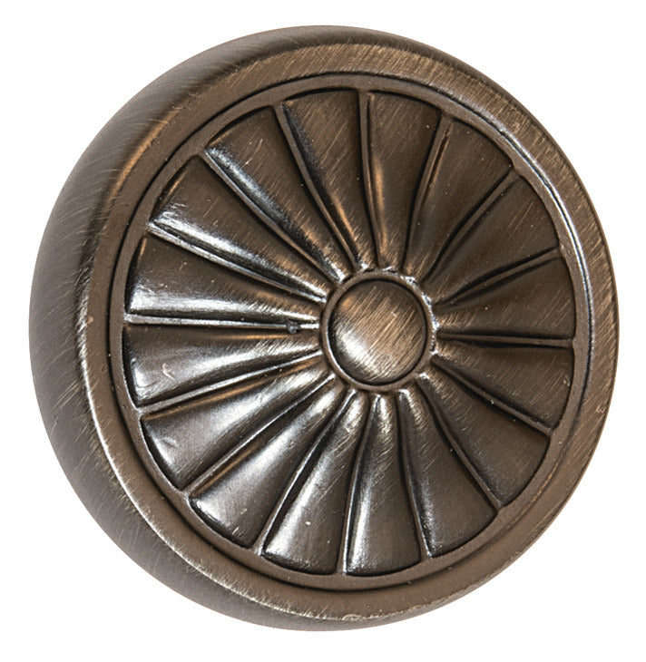 Häfele 110.93.682 Knob, Keystone, Zinc, satin nickel