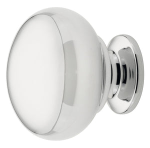 Häfele 155.01.543 Knob, Contemporary, Brass, Polished chrome
