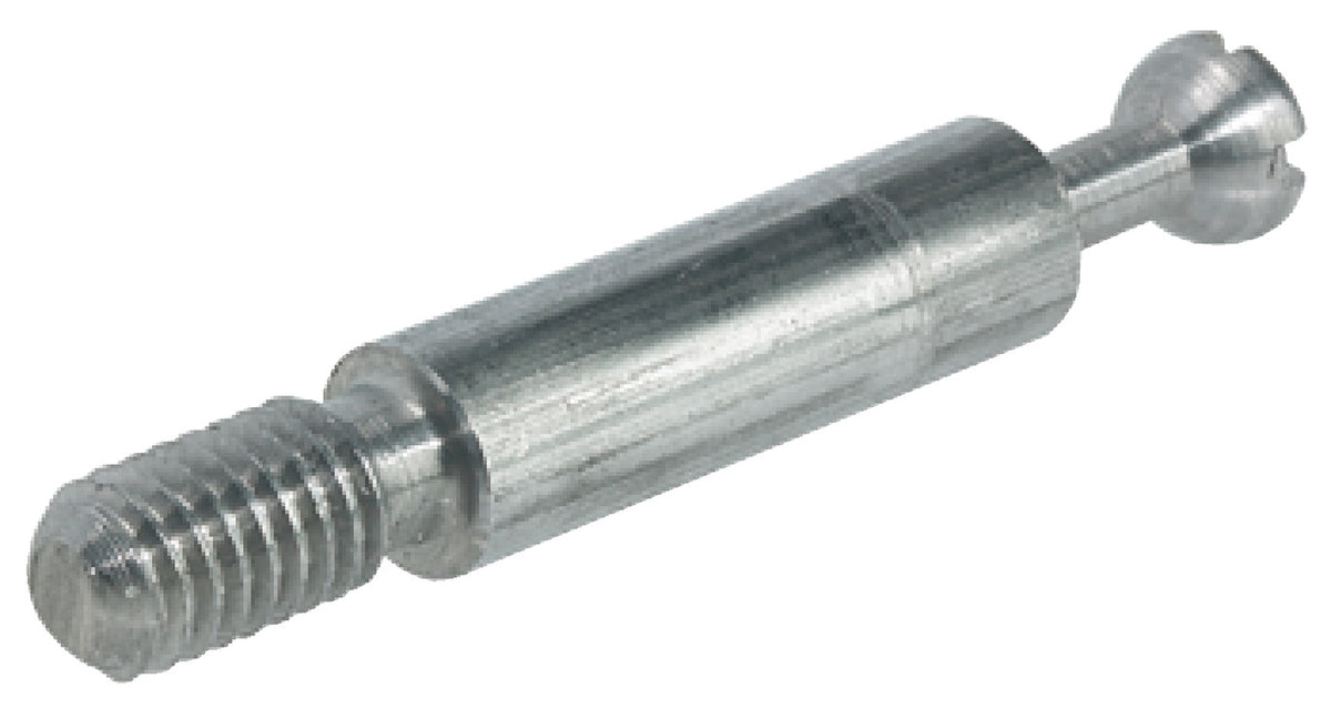Häfele 262.28.946 Connecting Bolt, Minifix® S100, with thread M6, Bolt hole 8 mm, bolt head Ø 7 mm, Drilling distance B: 34 mm, galvanized, thread length L: 7.5 mm