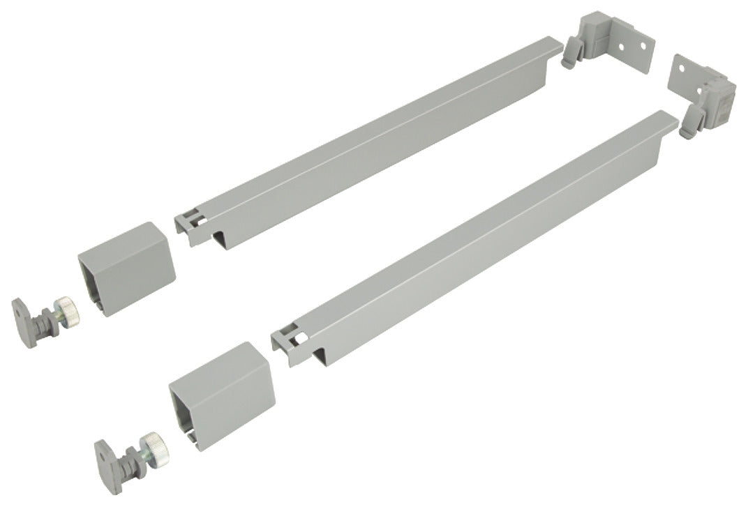 Häfele 551.88.902 Grass - Railing set, Nova Pro Scala Drawers, rectangular, Length (14") 350 mm, silver