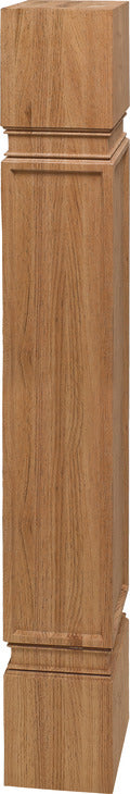 Häfele 635.74.670 Wood Post, H x W x D: 1028 x 140 x 140 mm (40 1/2" x 5 1/2" x 5 1/2"), Cherry