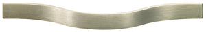 Häfele 104.80.002 Bow Pull, Mid-Century Modern, Zinc, Stainless steel look, 128 mm (5 1/16") CTC
