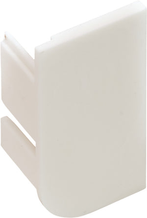 Häfele 126.37.978 L-Profile End Cap, Passages, Plastic, White, left hand