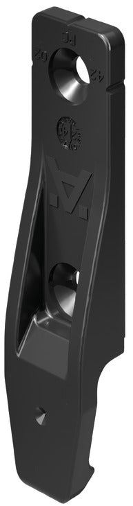 Häfele 262.49.356 Pacofix - SF/DF-L, Hook-On Panel Component, Black, for use with wood screws
