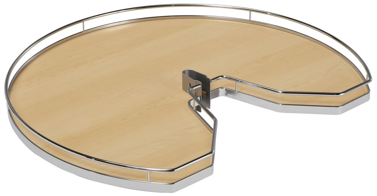 Häfele 541.06.958 Three Quarter Round Shelf Set, for Revo, Arena Plus, Maple/Chrome