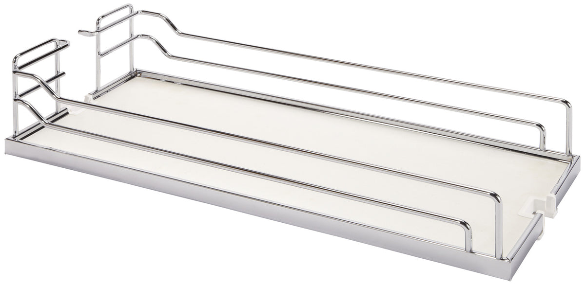 Häfele 546.63.134 Tray Set, for Dispensa Pantry or Dispensa BPO, Arena Style, Chrome/maple, width 16", 2 trays