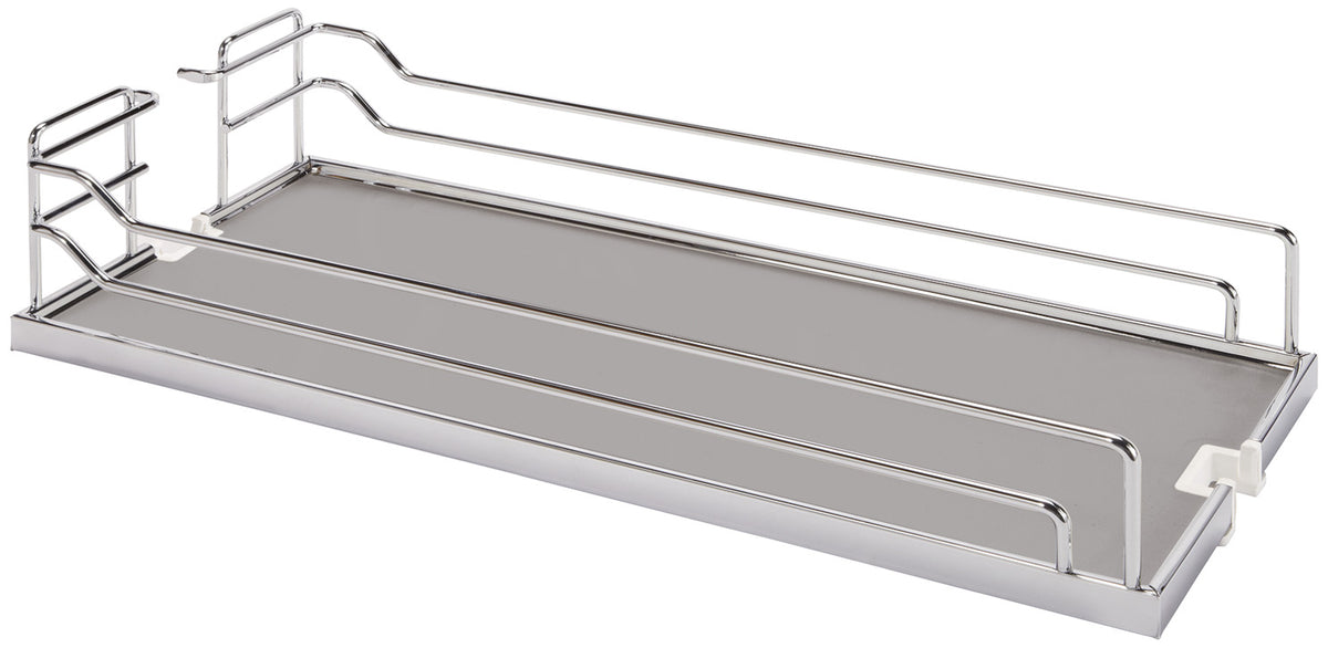 Häfele 546.63.212 Tray Set, for Dispensa Pantry or Dispensa BPO, Arena Style, Chrome/white, width 8", 2 trays