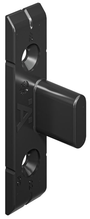 Häfele 262.49.365 Pacofix - SF, Hook-On Frame Component, Black, for use with wood screws