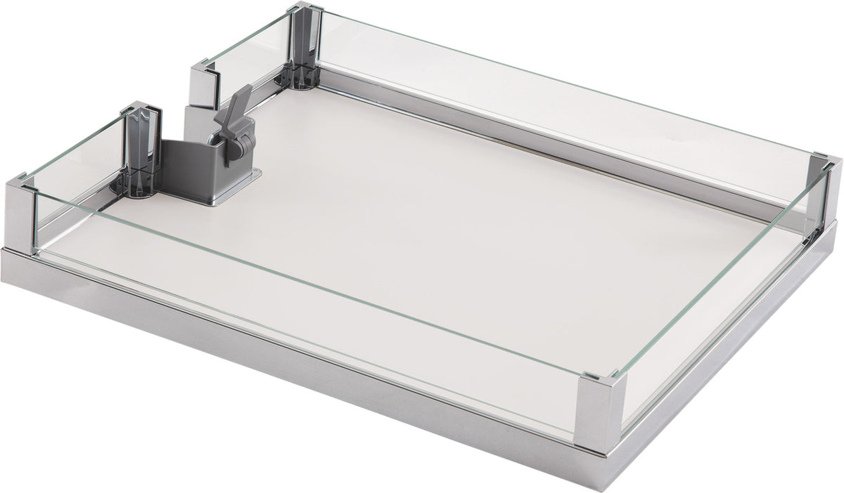 Häfele 549.60.264 Individual Adjustable Tray, for LAVIDO Pantry Pull-Out, Chrome/Anthracite, 403 mm (15 1/4")