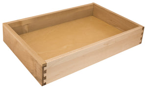 Häfele 557.59.127 Roll-out Tray, Maple, For 24" cabinet width; 3 1/2" tray height; Frameless