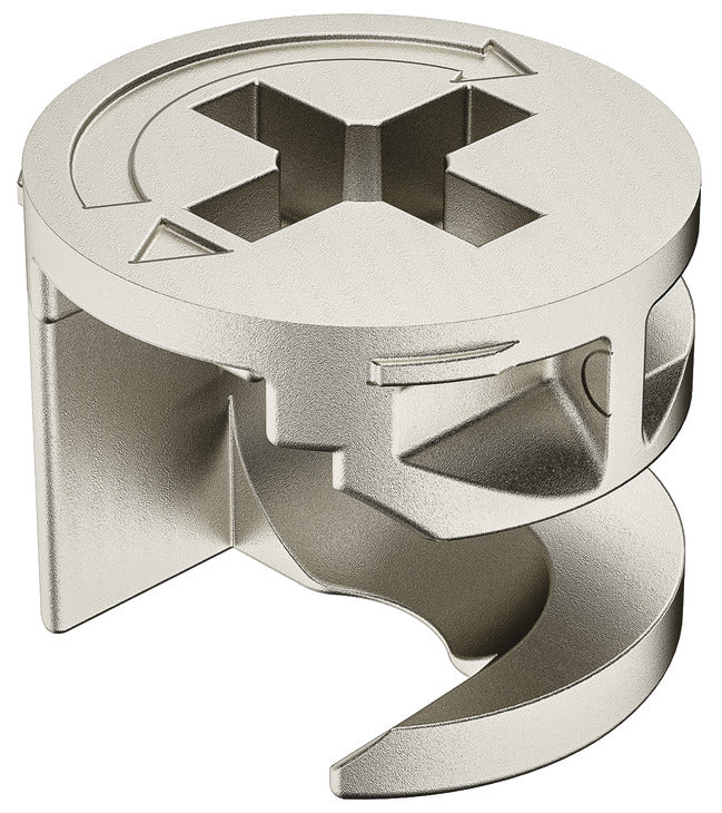 Häfele 262.17.020 Connector Housing, Minifix 12, zinc alloy, without rim, Unfinished