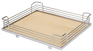 Häfele 548.11.264 Tray Set, for Magic Corner II, Arena Plus, Chrome surround/white bottom