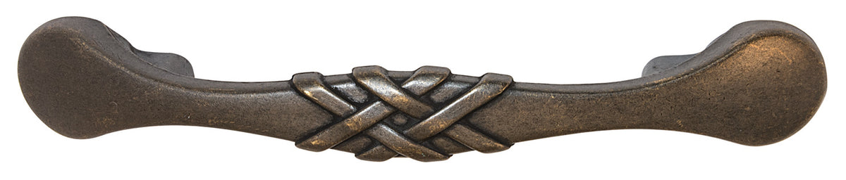 Häfele 110.93.491 Bow Pull, Keystone, Zinc, antique satin brass