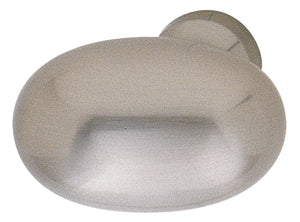 Häfele 137.42.204 Knob, (1 5/16" X 13/16") 34 x 21 mm (L x H), Brass, Polished chrome