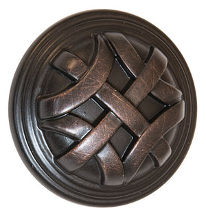 Häfele 110.93.492 Knob, Keystone, Zinc, antique satin brass