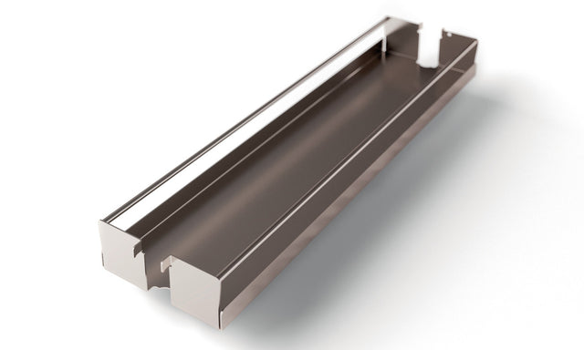 Häfele 545.09.910 Metal Tray Set, for Dispensa Base Pull-Out II, 4" wide, silver