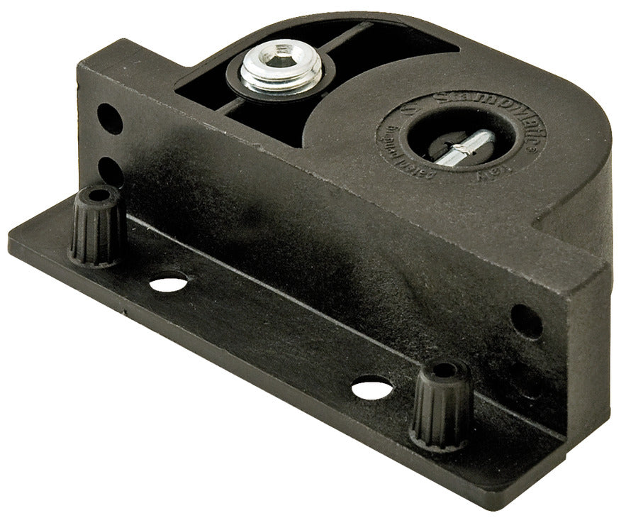 Häfele 651.00.300 Leveler & Caster Combination, Steel, Allows for mobility and leveling in a single unit, Steel, black