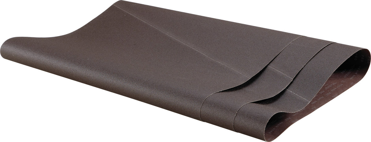 Häfele 005.32.076 Wide Belt, Resin Cloth Open, Aluminum Oxide, 37" x 75", 180 grit, 5/pkg