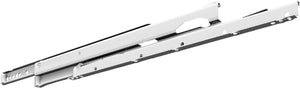 Häfele 423.46.746 Premium Epoxy Coated Bottom Mounted Slide, Full Extension, Self-Closing, 150 lbs Weight Capacity, 18"