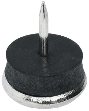 Häfele 650.11.305 Furniture Glide, with Intermediate Rubber Layer, Knock-in, Ø 30 mm (1 3/16")