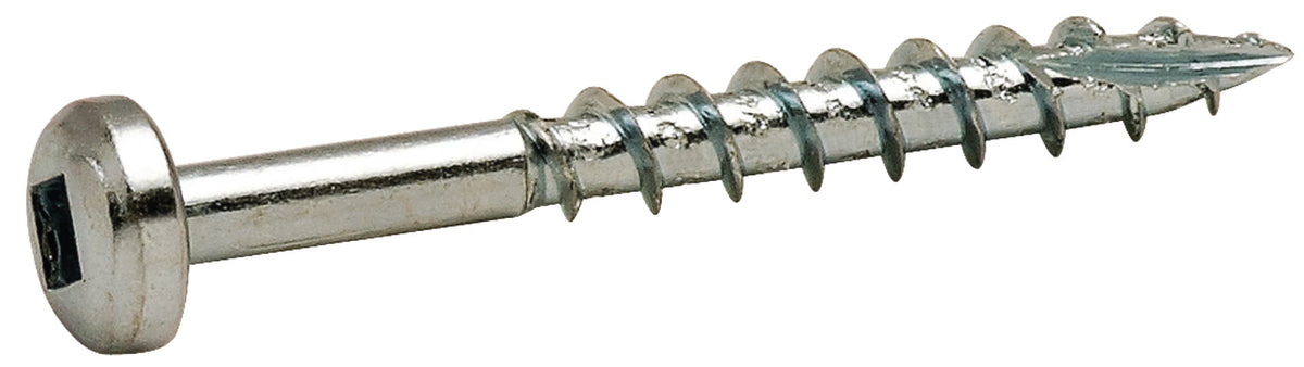 Häfele 010.82.041 Zip-R Screw, Pan Head, #2 Square Drive, #6 x 1/2", Full Thread, Black Oxide