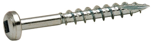 Häfele 010.82.041 Zip-R Screw, Pan Head, #2 Square Drive, #6 x 1/2", Full Thread, Black Oxide