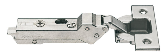 Häfele 348.36.730 Grass - Concealed Hinge, Tiomos, 120° Opening Angle, Full Plus Overlay, For standard applications with convenient opening angle, Soft-close, 45/9.5, Impresso, model F017139428228