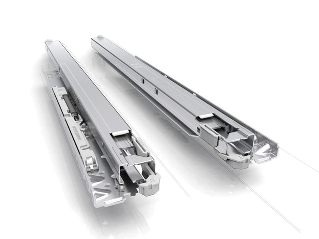Häfele 433.19.624 Grass - Concealed Drawer Slide, for Base Panel Mounting, Full Extension, Dynapro 40 kg, With integrated liquid Soft-close®, 18" length