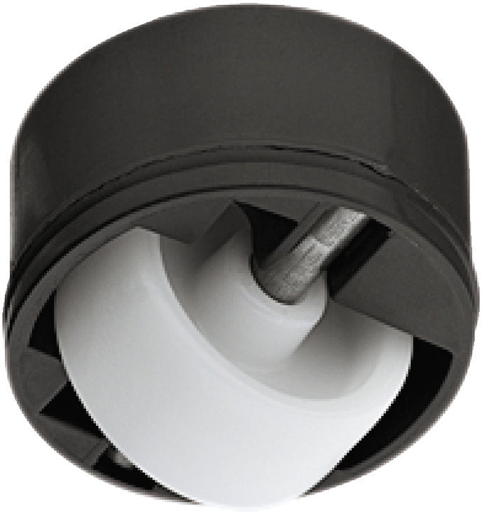 Häfele 661.05.320 Roller-Mini Caster, Load-Bearing Capacity 88 lbs., Housing Ø 36 mm, Running surface: Hard