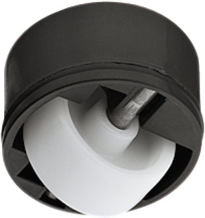 Häfele 661.05.320 Roller-Mini Caster, Load-Bearing Capacity 88 lbs., Housing Ø 36 mm, Running surface: Hard