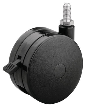 Häfele 660.58.321 Large Twin Wheel Caster, with Brake, Ø76 mm, (3")