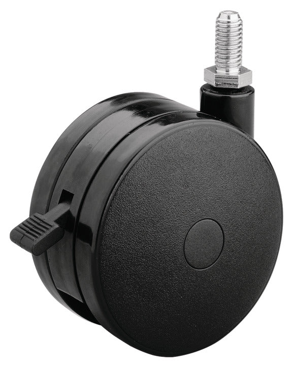 Häfele 660.58.323 Large Twin Wheel Caster, with Brake, Ø76 mm (3")