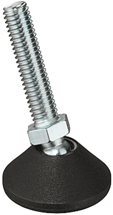 Häfele 651.00.125 Base Leveler, Swiveling Base, M10 x 45 mm, Ø46 mm (1 3/4"), M10, thread length: 45 mm