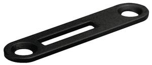 Häfele 239.08.320 Timberline - Strike Plate, with Offset Slot, for Hook Lever Lock Cylinder, 49 x 11 mm, modular removable core locking system, Black