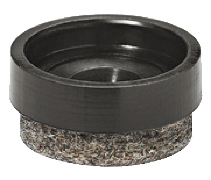 Häfele 650.24.061 QuickClick Slim Glide, C, Round, extremely flat, for different floors, Dim. D: Ø 25 mm, installation height H: 6 mm, black