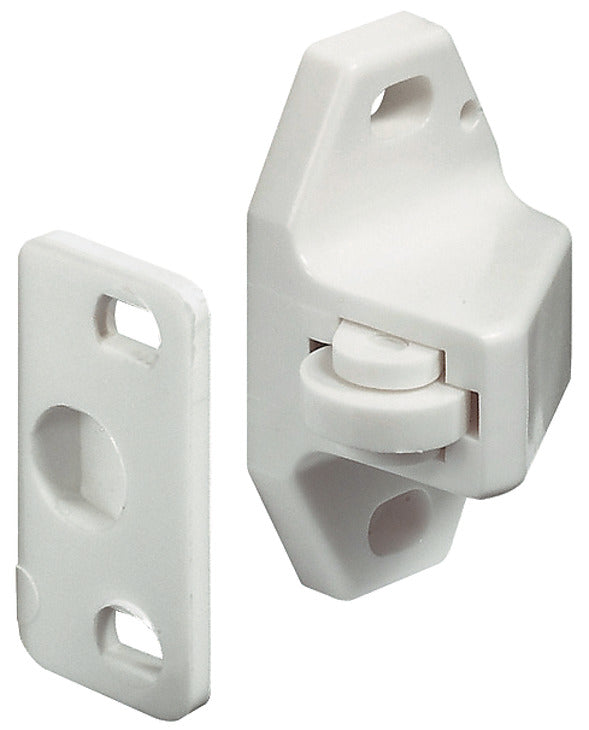 Häfele 243.15.700 Roller Catch, Screw-Mounted, White