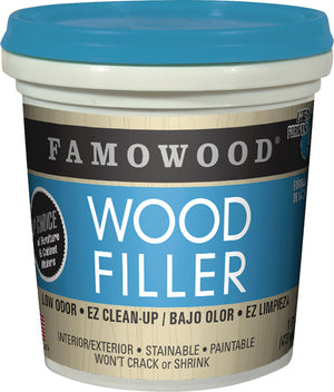 Häfele 007.39.590 Latex Wood Filler, FAMOWOOD®, Pint, White