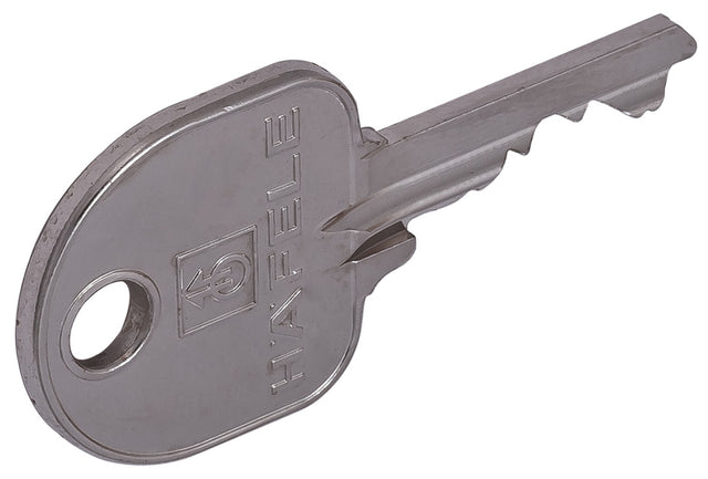 Häfele 209.99.053 Replacement Key, Steel, Individual locking H1-H50, Key change H1–H200 (please specify required key change when ordering)