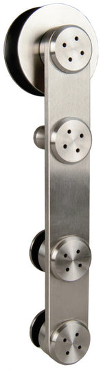 Häfele 941.07.118 Running Gear, Flatec I, Face mounted, matte stainless steel