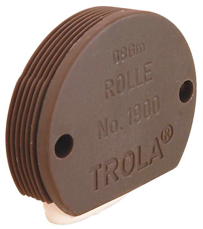 Häfele 404.20.120 Lower Roller, With Steel Spindle and Nylon Roller, for use with flush mount track, Brown