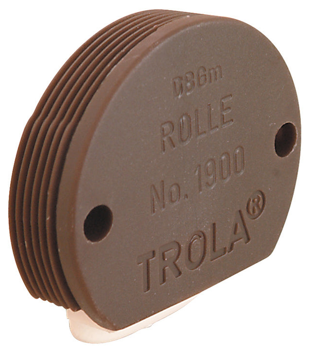 Häfele 404.20.120 Lower Roller, With Steel Spindle and Nylon Roller, for use with flush mount track, Brown