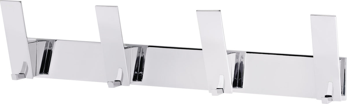 Häfele 844.69.630 Wall Mounted Hook, Bella Italiana, 102 x 61 x 433 mm (H x D x L), Quadruple Prong, Stainless steel look