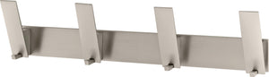 Häfele 844.69.630 Wall Mounted Hook, Bella Italiana, 102 x 61 x 433 mm (H x D x L), Quadruple Prong, Stainless steel look