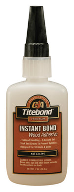 Häfele 003.50.012 Titebond®, Instant Bond, 2 oz., Adhesive medium black