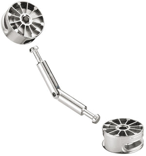 Häfele 262.87.951 Mitre-Joint Connector, Maxifix system, with joint, for twin mounting, Bolt length: 88 mm