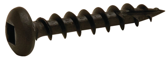 Häfele 010.82.041 Zip-R Screw, Pan Head, #2 Square Drive, #6 x 1/2", Full Thread, Black Oxide